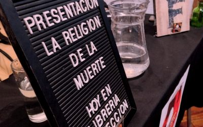 (Fotos) 01 de septiembre lanzamiento del libro «La religión de la muerte» en librería proyección